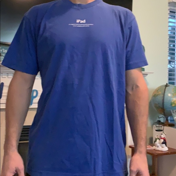 Blue Apple IPad Short Sleeve American Apparel Tee - Picture 3 of 4